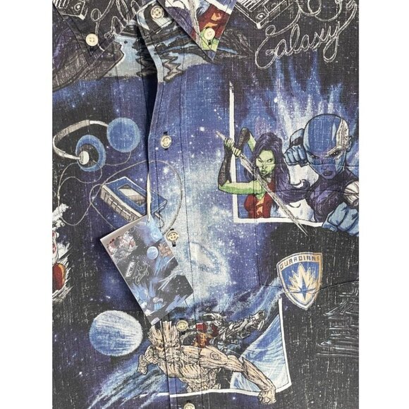Reyn Spooner Guardians of the Galaxy Shirt Men’s XL Short Sleeve Classic Fit - Picture 4 of 10